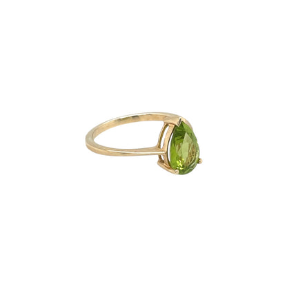 9ct Yellow Gold Peridot Ring (M1/2)