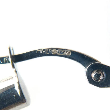 9ct White Gold Hoop (35mm) Earrings