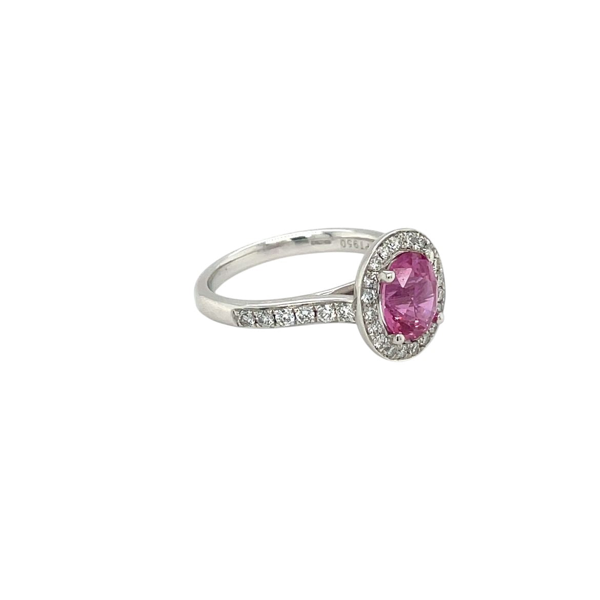 Platinum Sapphire & Diamond Cluster Ring (M)