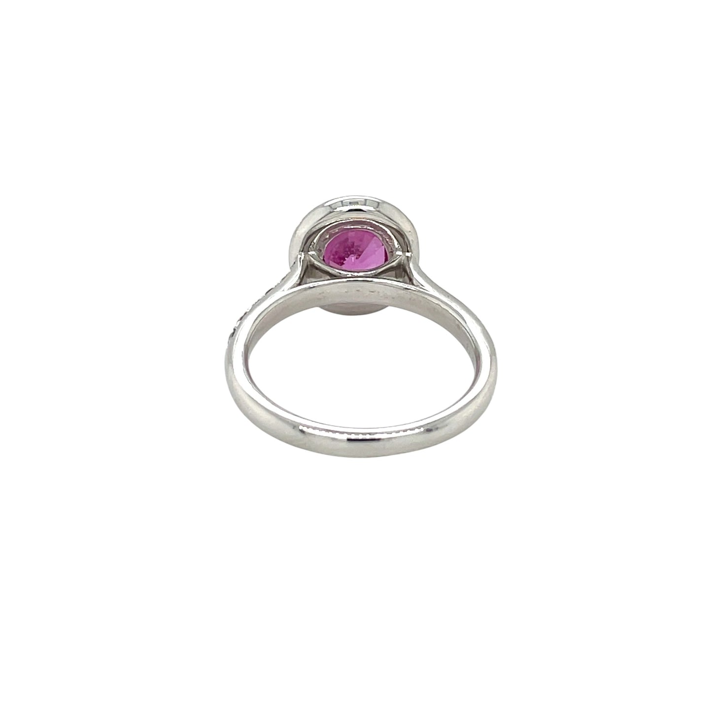 Platinum Sapphire & Diamond Cluster Ring (M)
