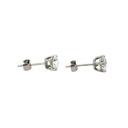 Platinum Diamond Stud Earrings