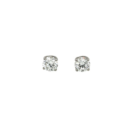 Platinum Diamond Stud Earrings