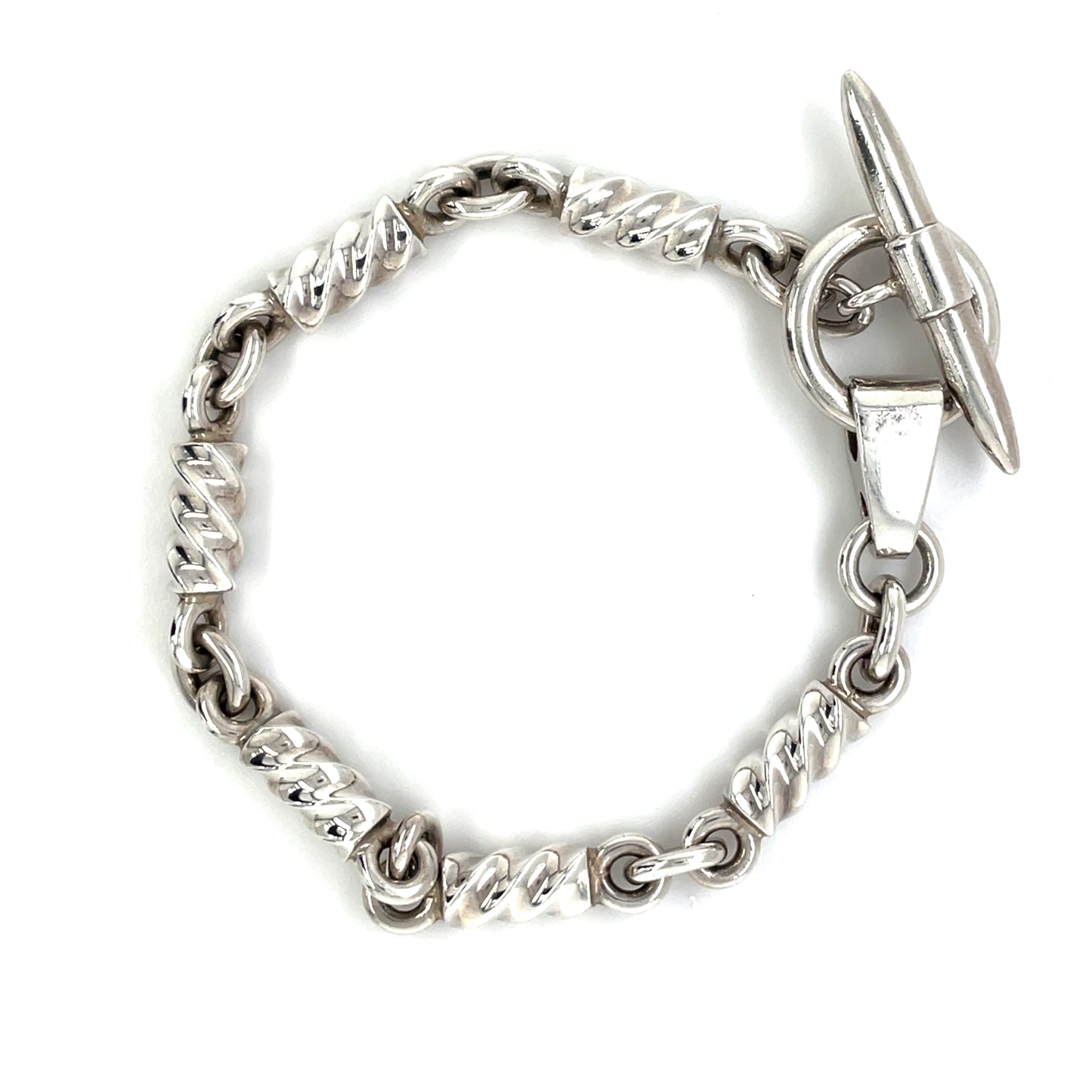 Silver Heavy Twist Bracelet