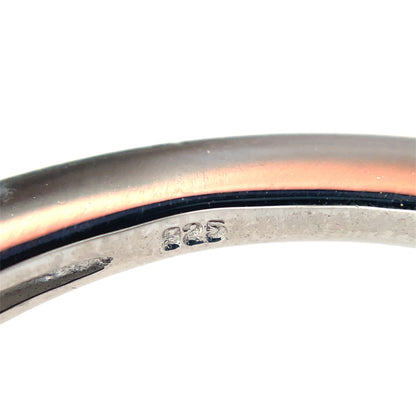 Silver Ribbon Hoop Earrings