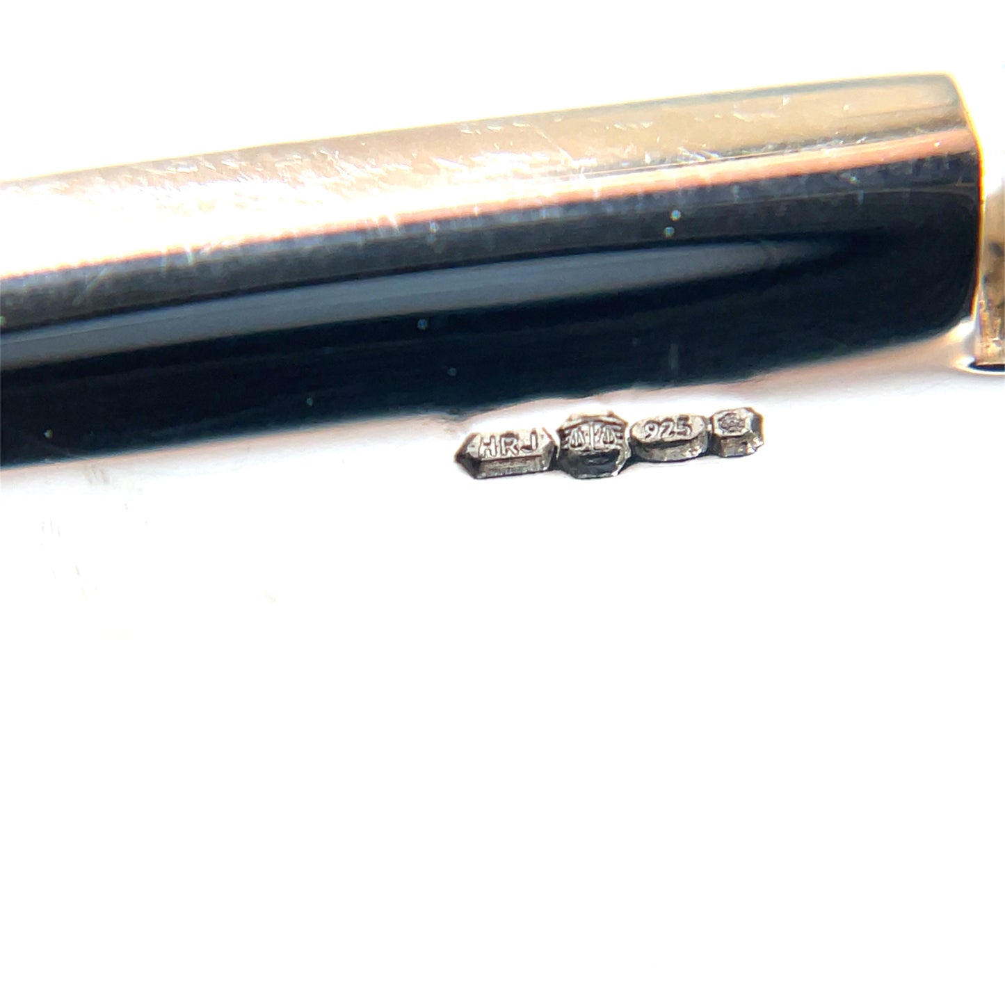 Silver Rectangle Hinged Bangle