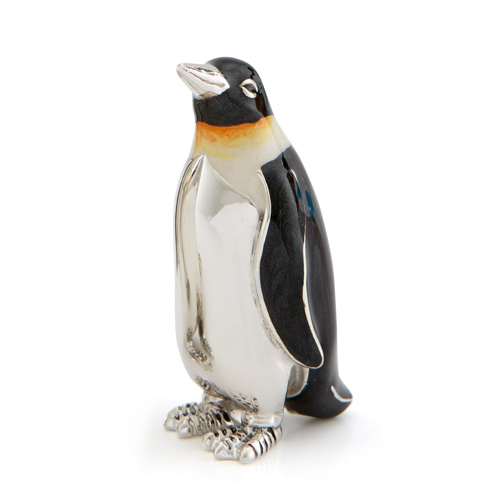 Saturno Silver & Enamel Medium Penguin