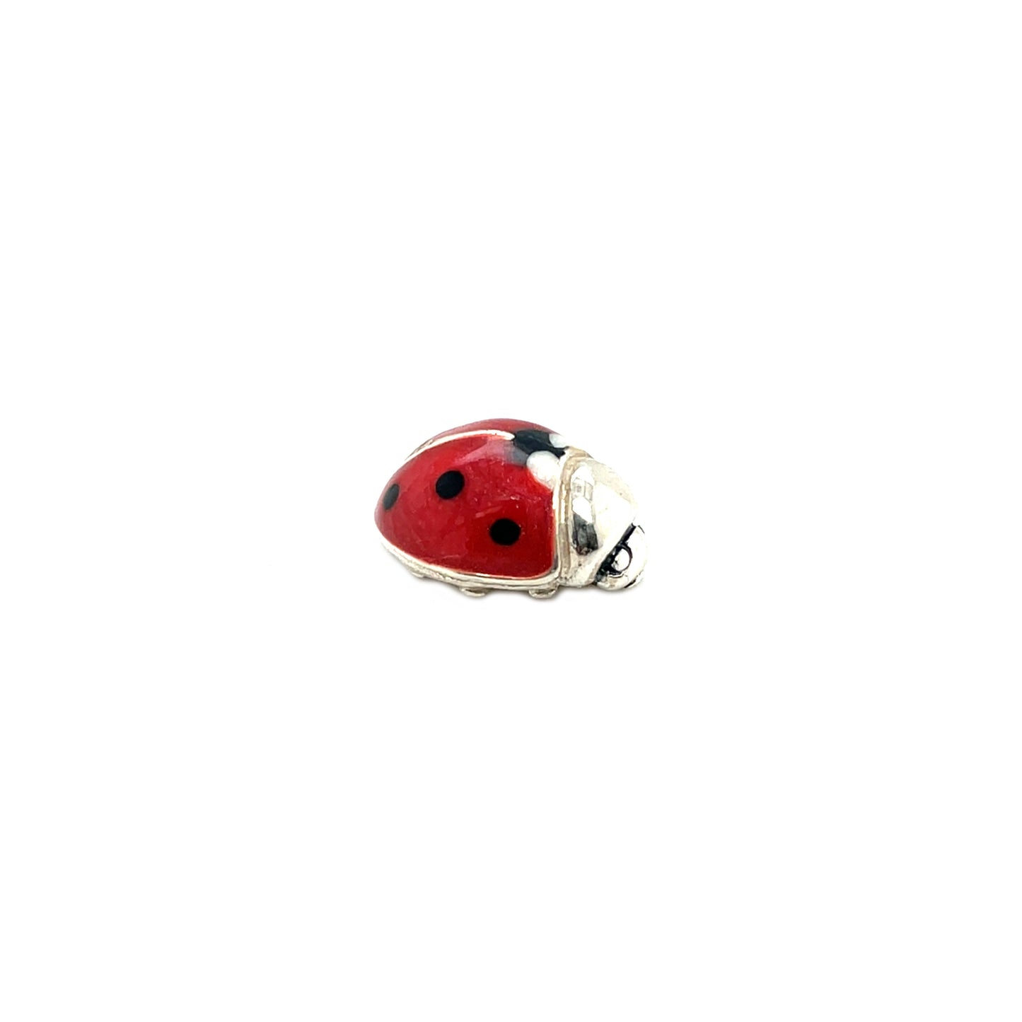 Saturno Silver and Enamel Very Small Ladybird