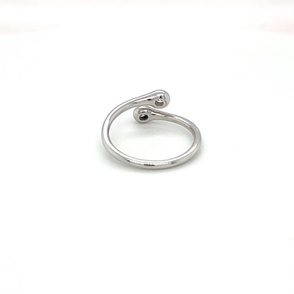 Platinum Diamond Crossover Ring