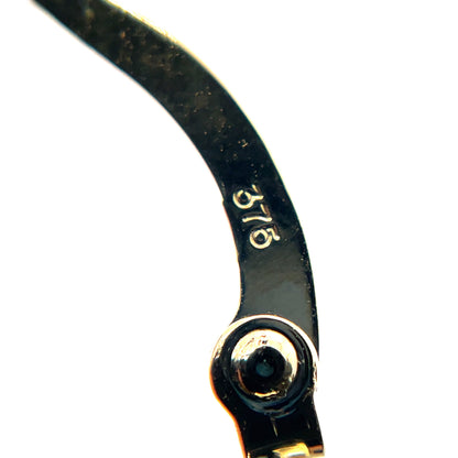 9ct Yellow Gold Twist Oval Hoop Earrings