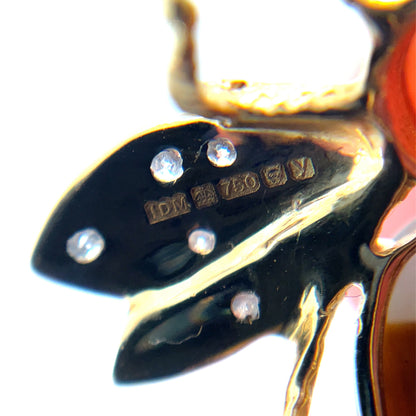 18ct Yellow Gold Bee Brooch