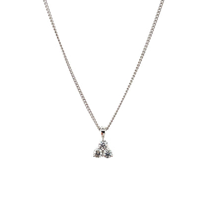 18ct White Gold Diamond Pendant