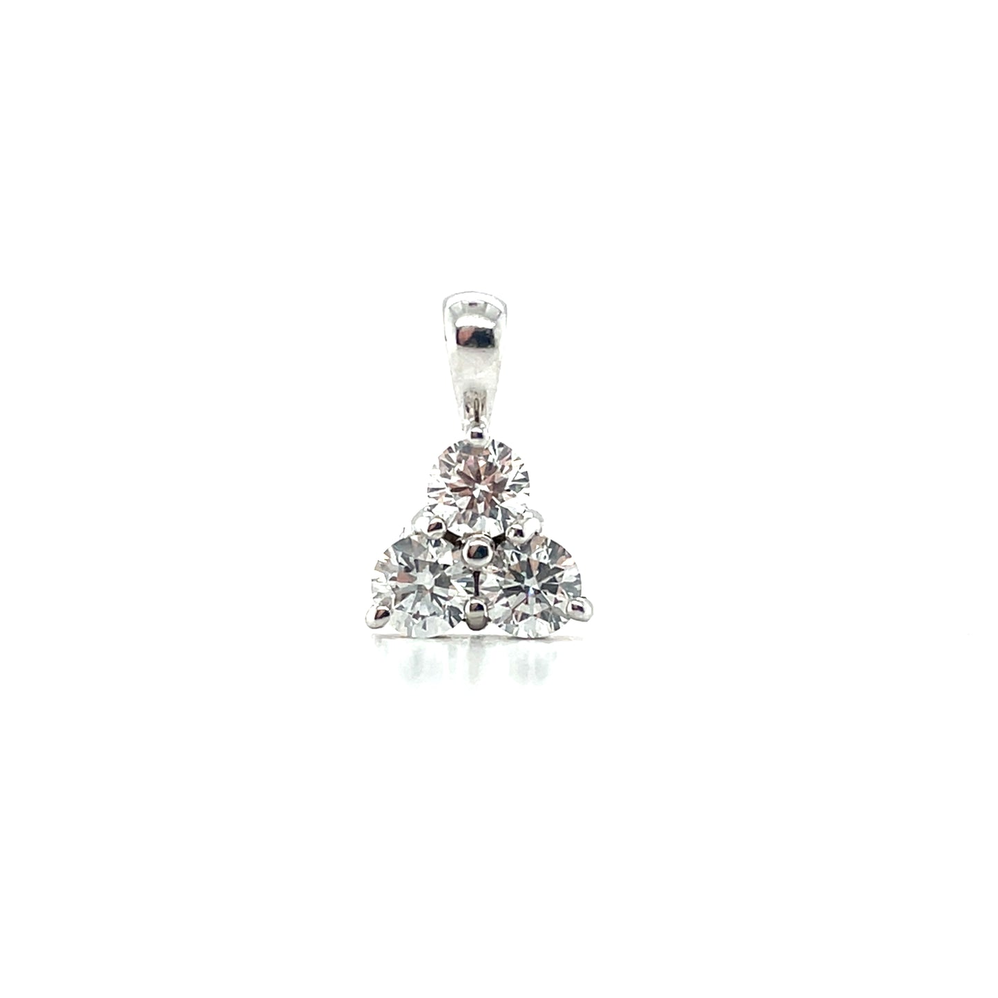18ct White Gold Diamond Pendant
