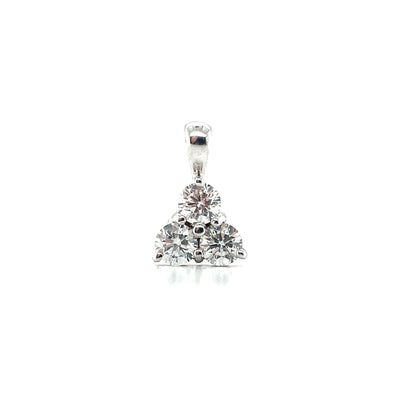 18ct White Gold Diamond Pendant
