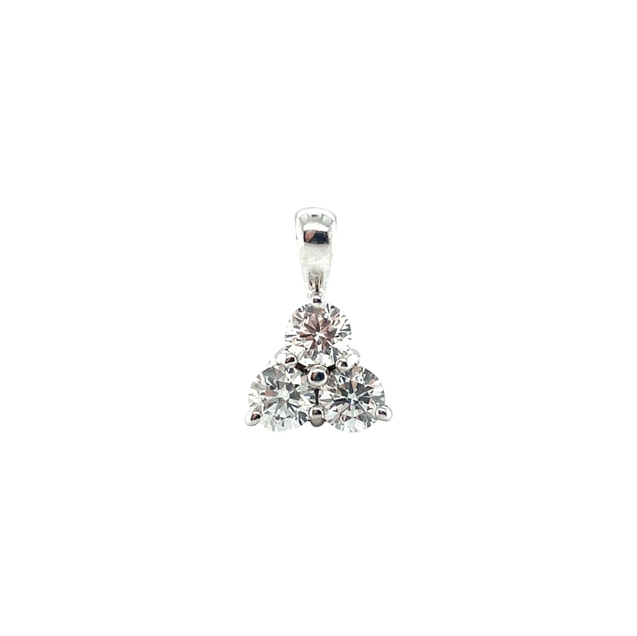 18ct White Gold Diamond Pendant