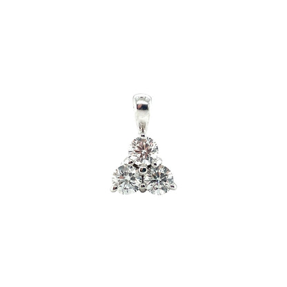 18ct White Gold Diamond Pendant