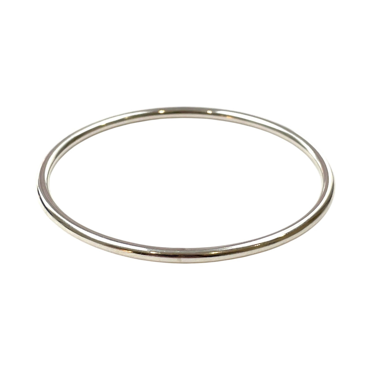 Silver Round Bangle