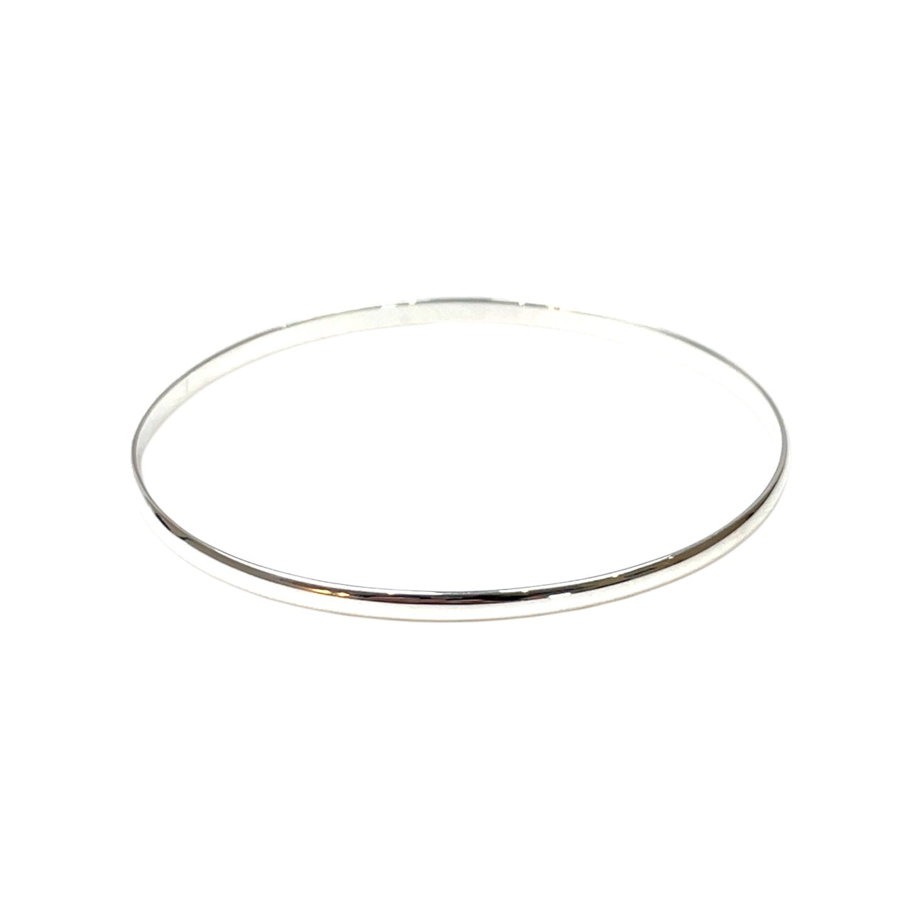 Silver Semi Curved Bangle