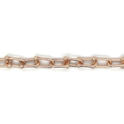9ct Rose Gold Stirrup Necklace