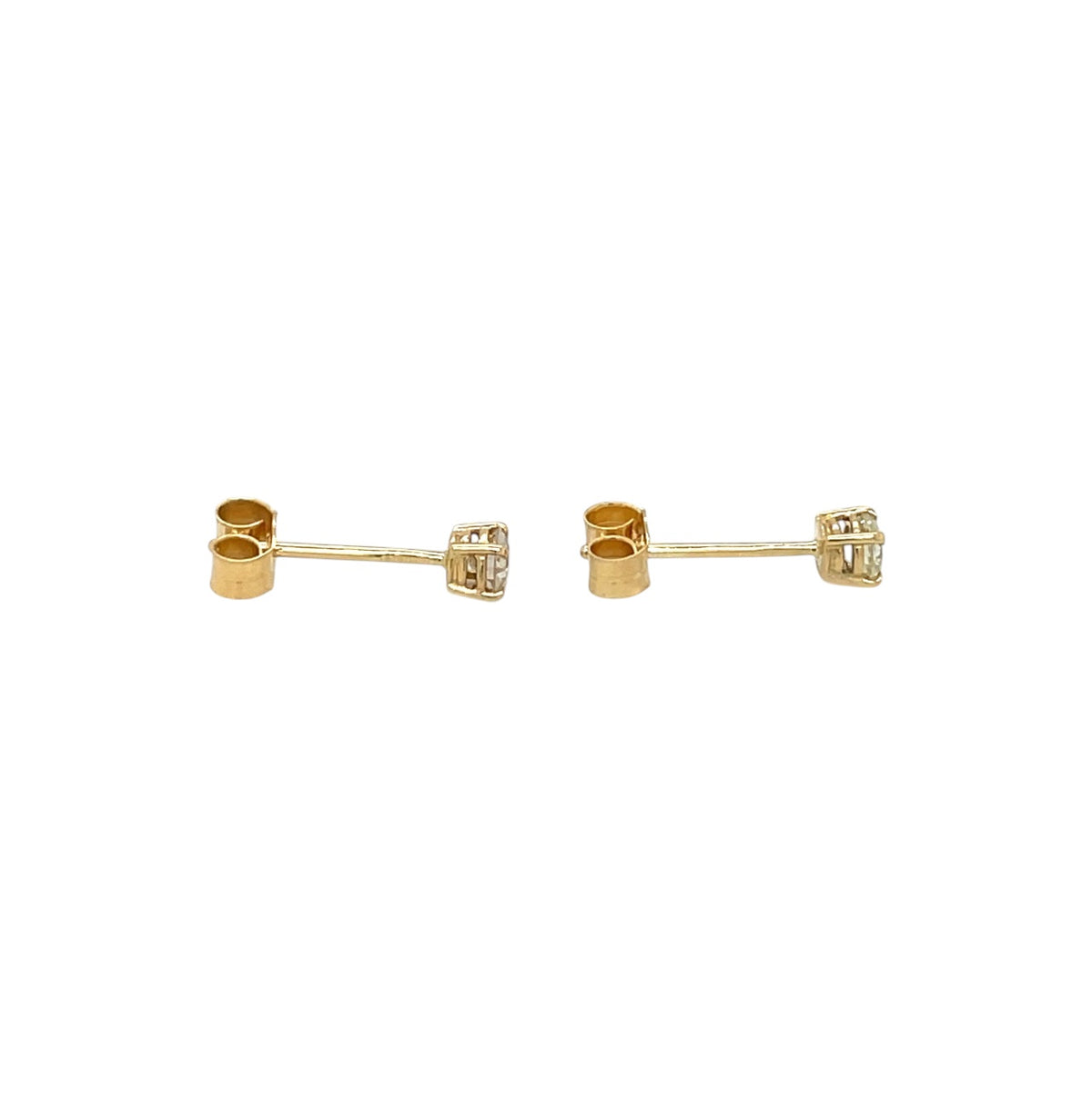 18ct Yellow Gold Diamond Stud Earrings