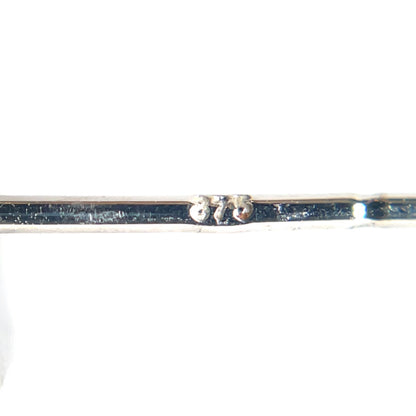 9ct White Gold Square Stud Earrings