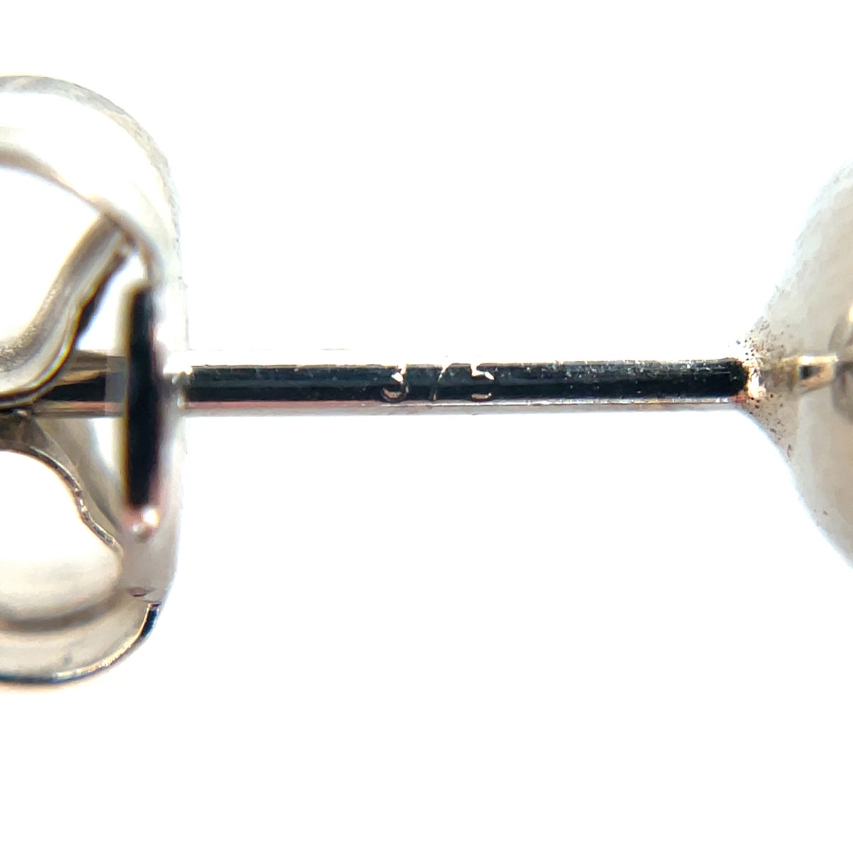 9ct White Gold Ball Stud Earrings (6mm)