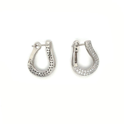 Platinum Diamond Pear-Shaped Earrings