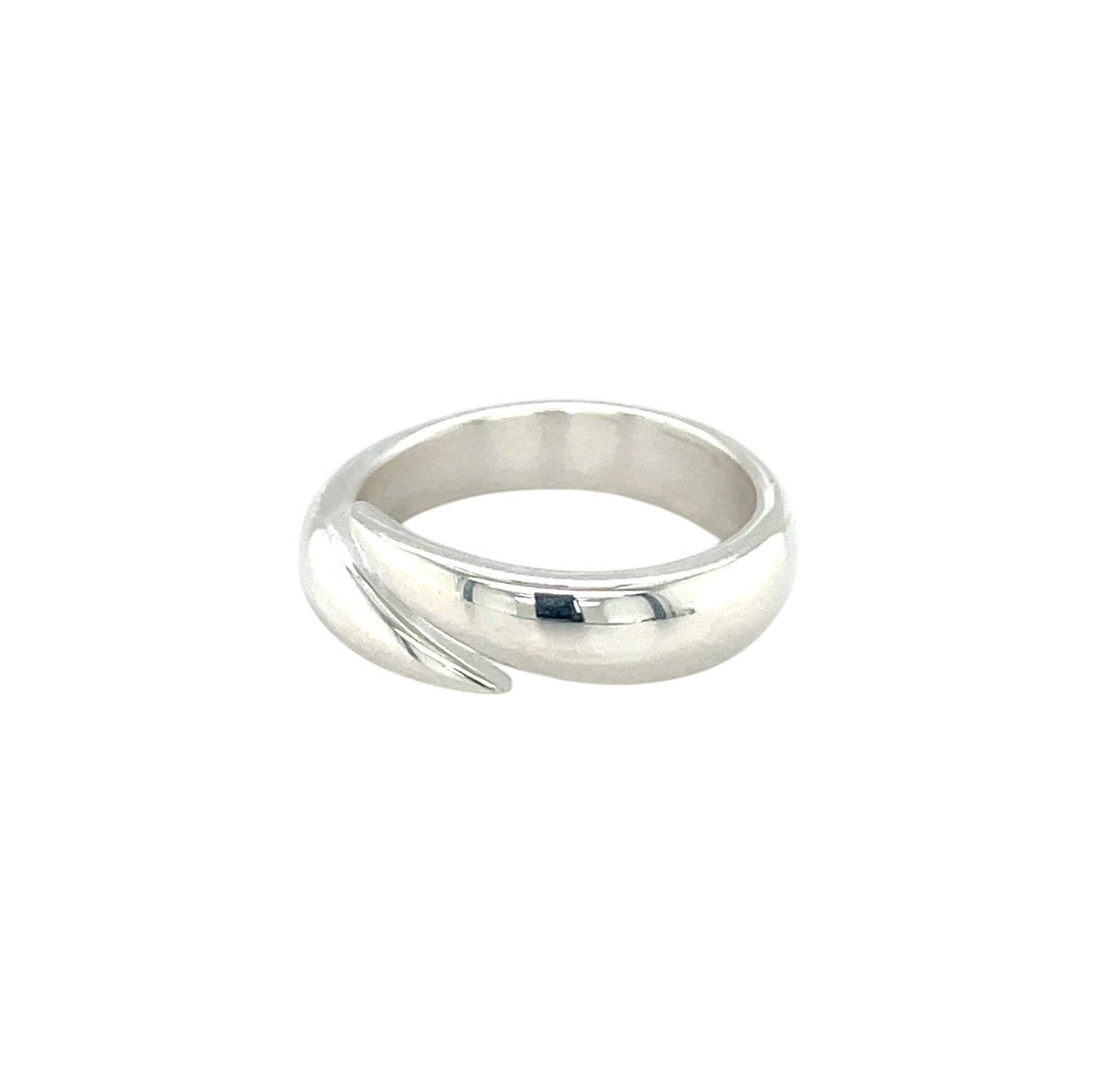 Silver Split Cross-over Ring (O1/2)