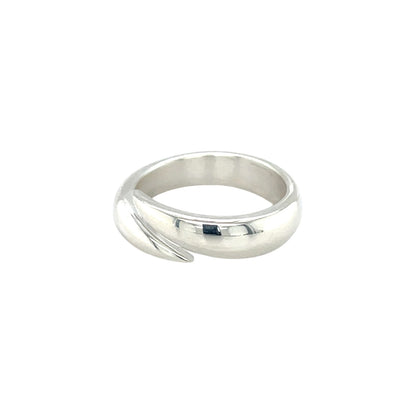Silver Split Cross-over Ring (O1/2)