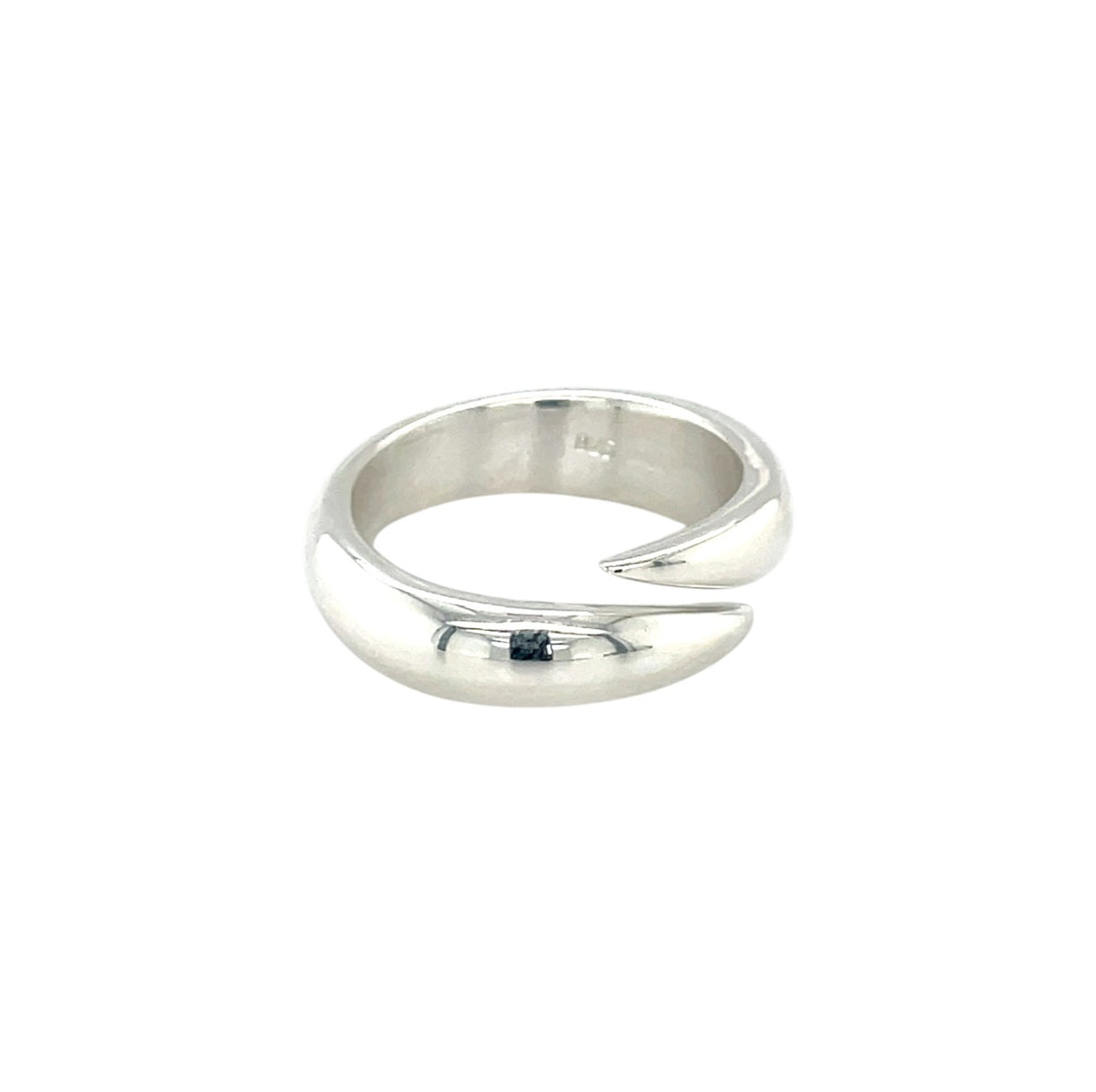 Silver Split Cross-over Ring (O1/2)