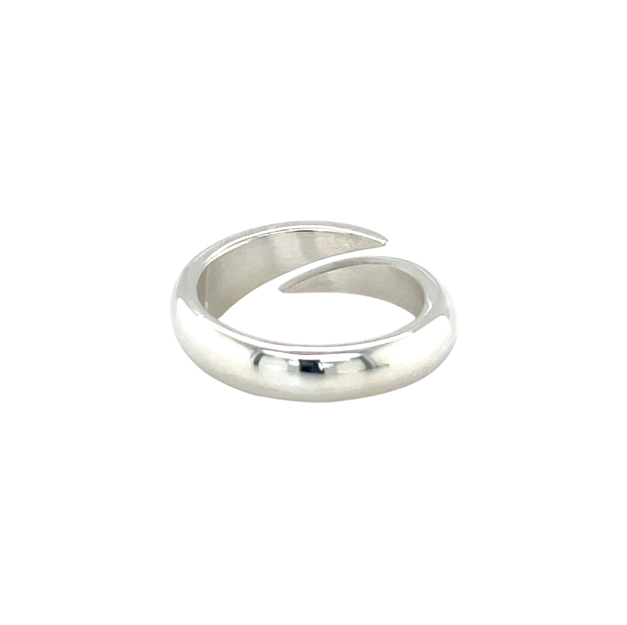 Silver Split Cross-over Ring (O1/2)