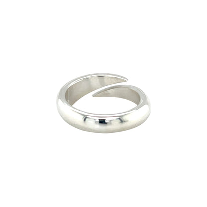 Silver Split Cross-over Ring (O1/2)