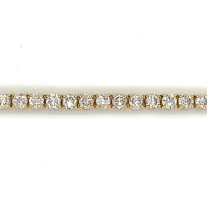 18ct Yellow Gold Diamond Line Bracelet