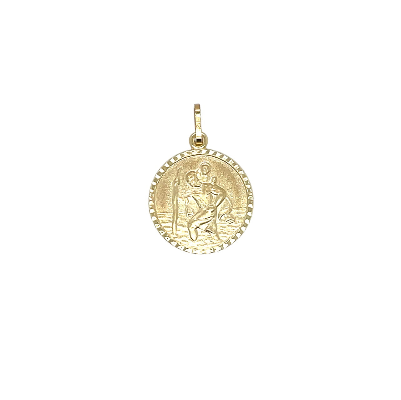 9ct Yellow Gold St Christopher Pendant
