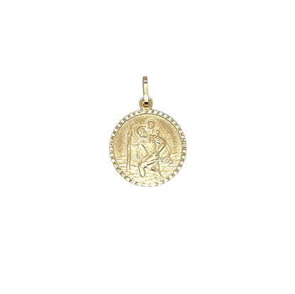9ct Yellow Gold St Christopher Pendant