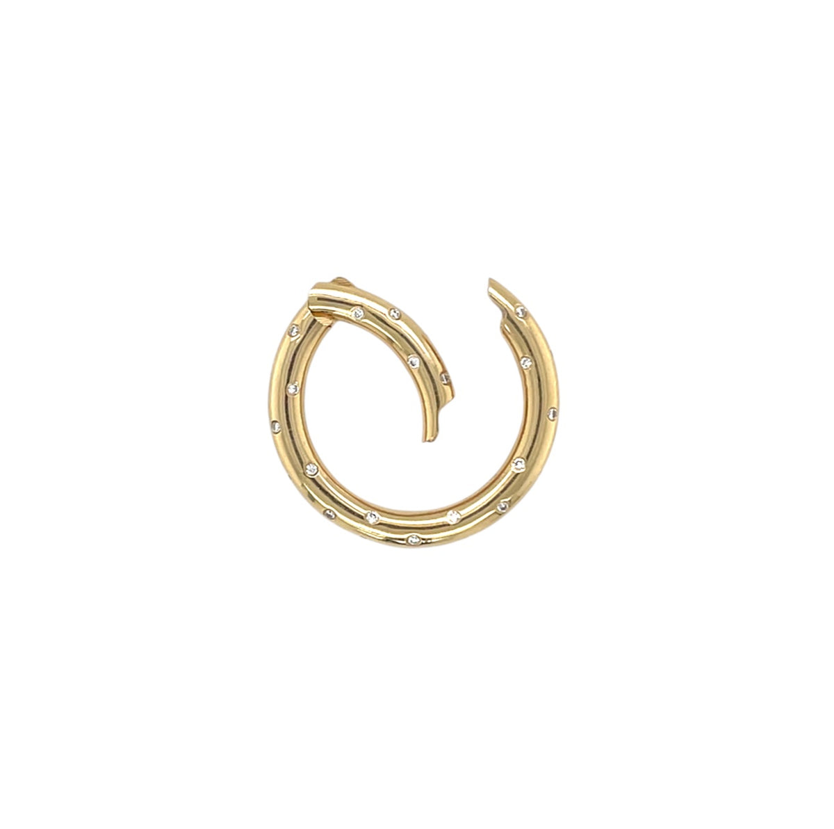 18ct Yellow Gold & Diamond Hoop Pendant or Clasp