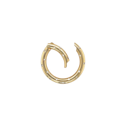 18ct Yellow Gold & Diamond Hoop Pendant or Clasp