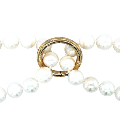 18ct Yellow Gold & Diamond Hoop Pendant or Clasp