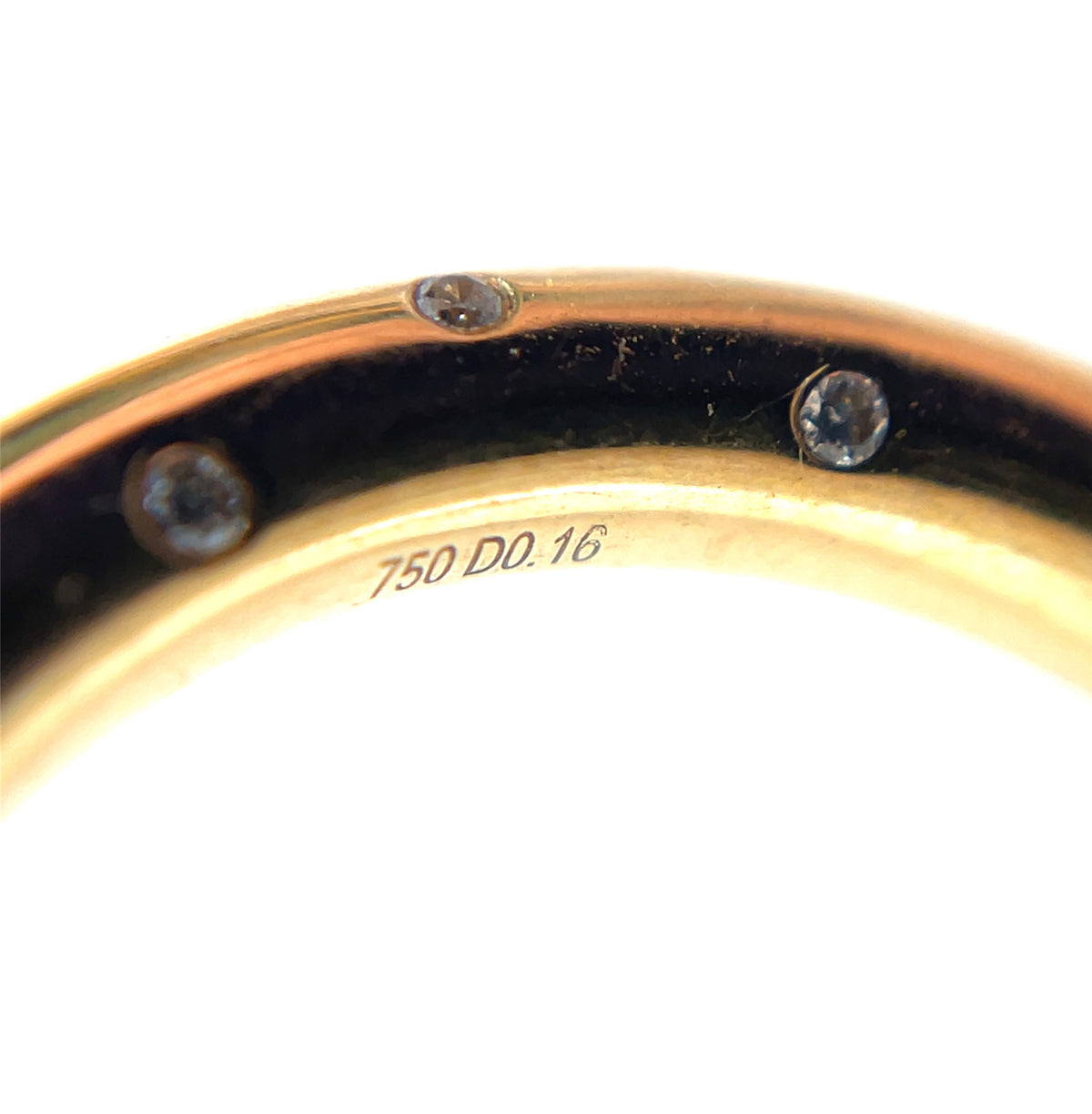 18ct Yellow Gold & Diamond Hoop Pendant or Clasp