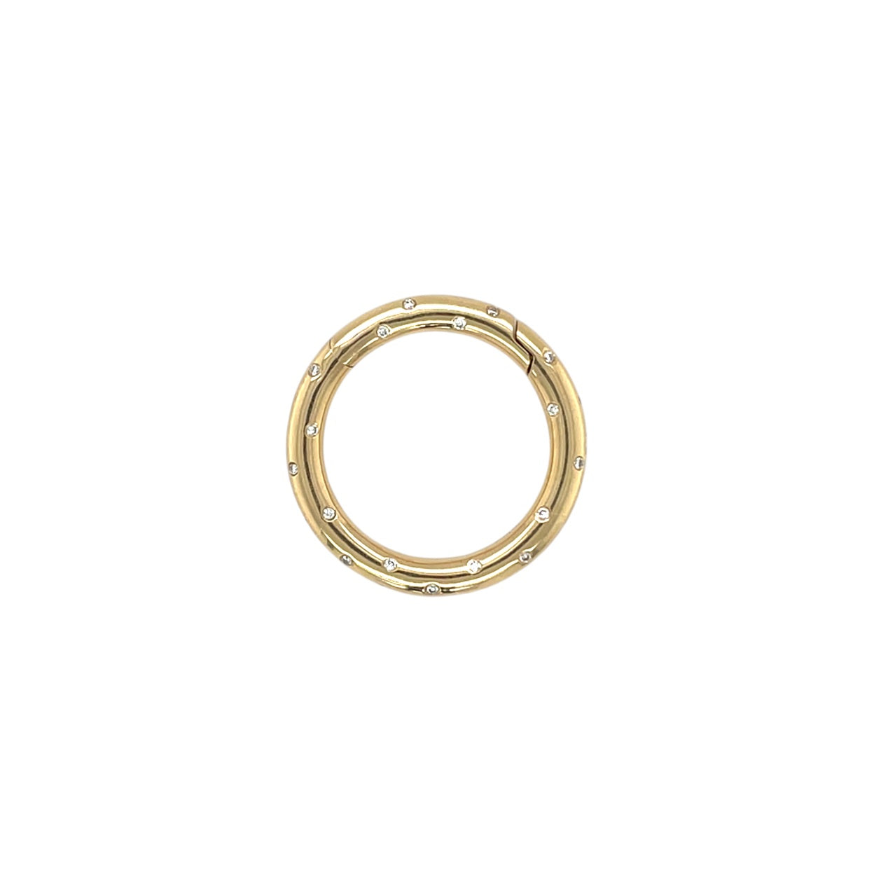 18ct Yellow Gold & Diamond Hoop Pendant or Clasp