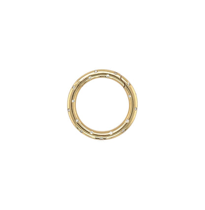 18ct Yellow Gold & Diamond Hoop Pendant or Clasp