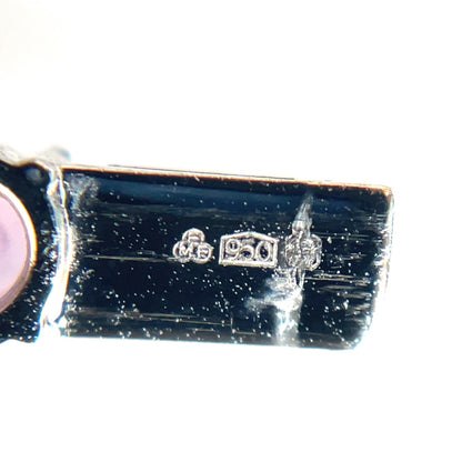 Platinum Multi-Coloured Sapphire Line Bracelet