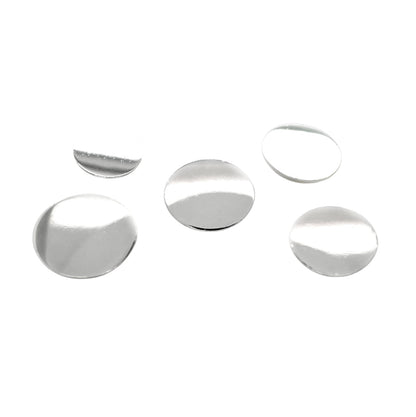 Silver Set of Round Shirt Buttons (x5)