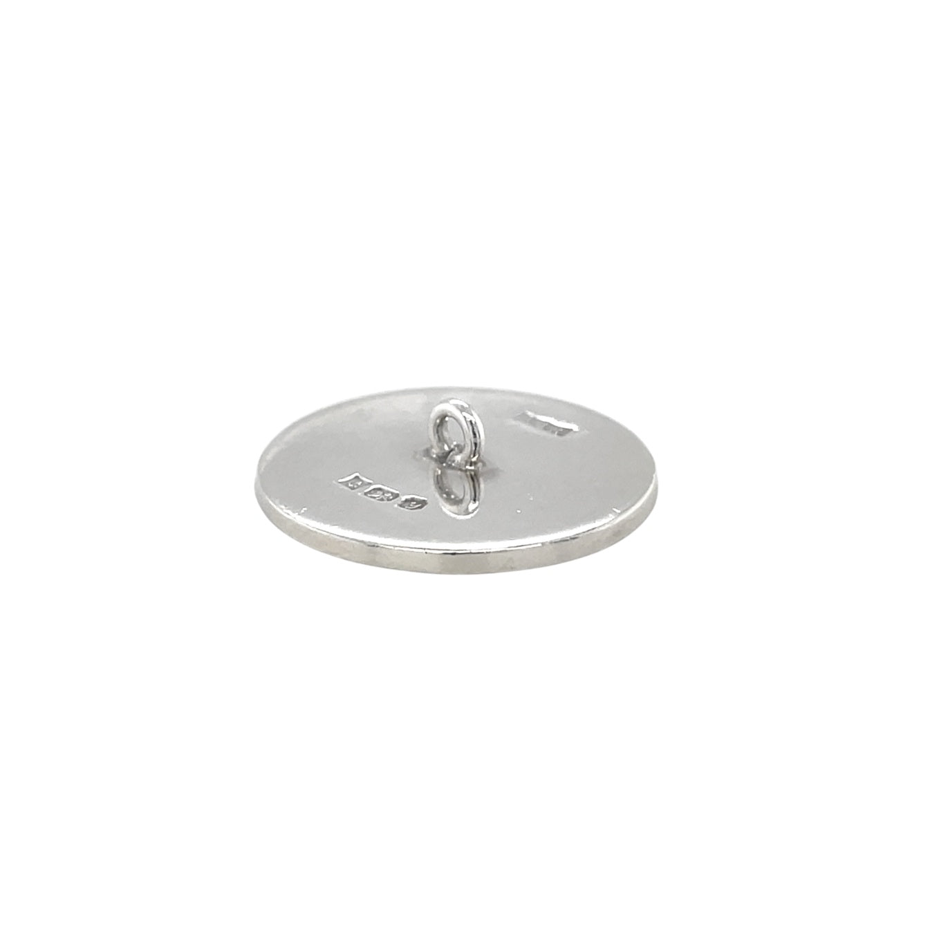 Silver Set of Round Shirt Buttons (x5)