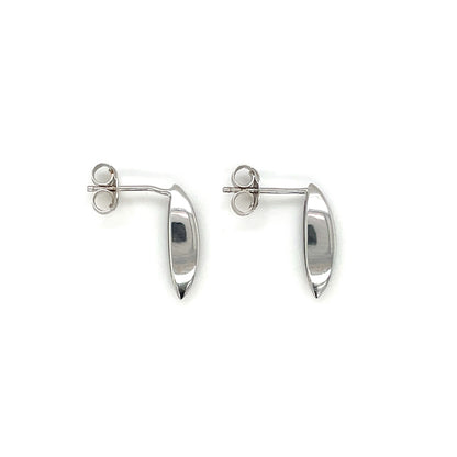 Silver Ellipse Earrings