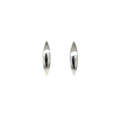 Silver Ellipse Earrings