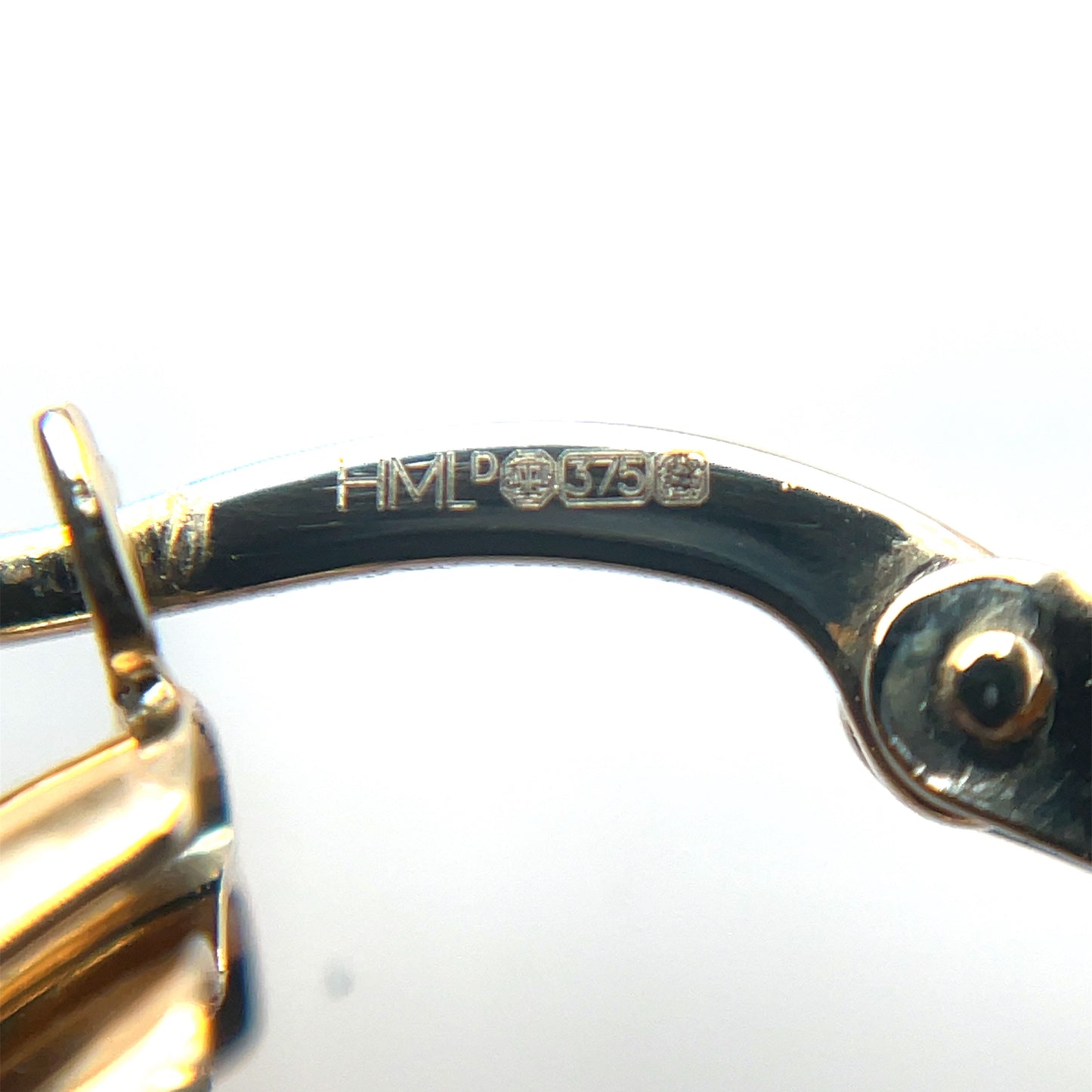 9ct Yellow Gold Russian Wedding Hoop (22mm) Earrings