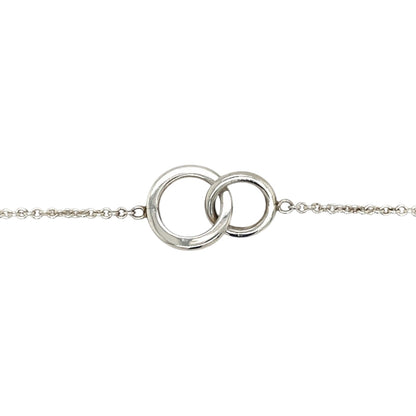 Silver Interlocking Circle Pendant & Chain (16")