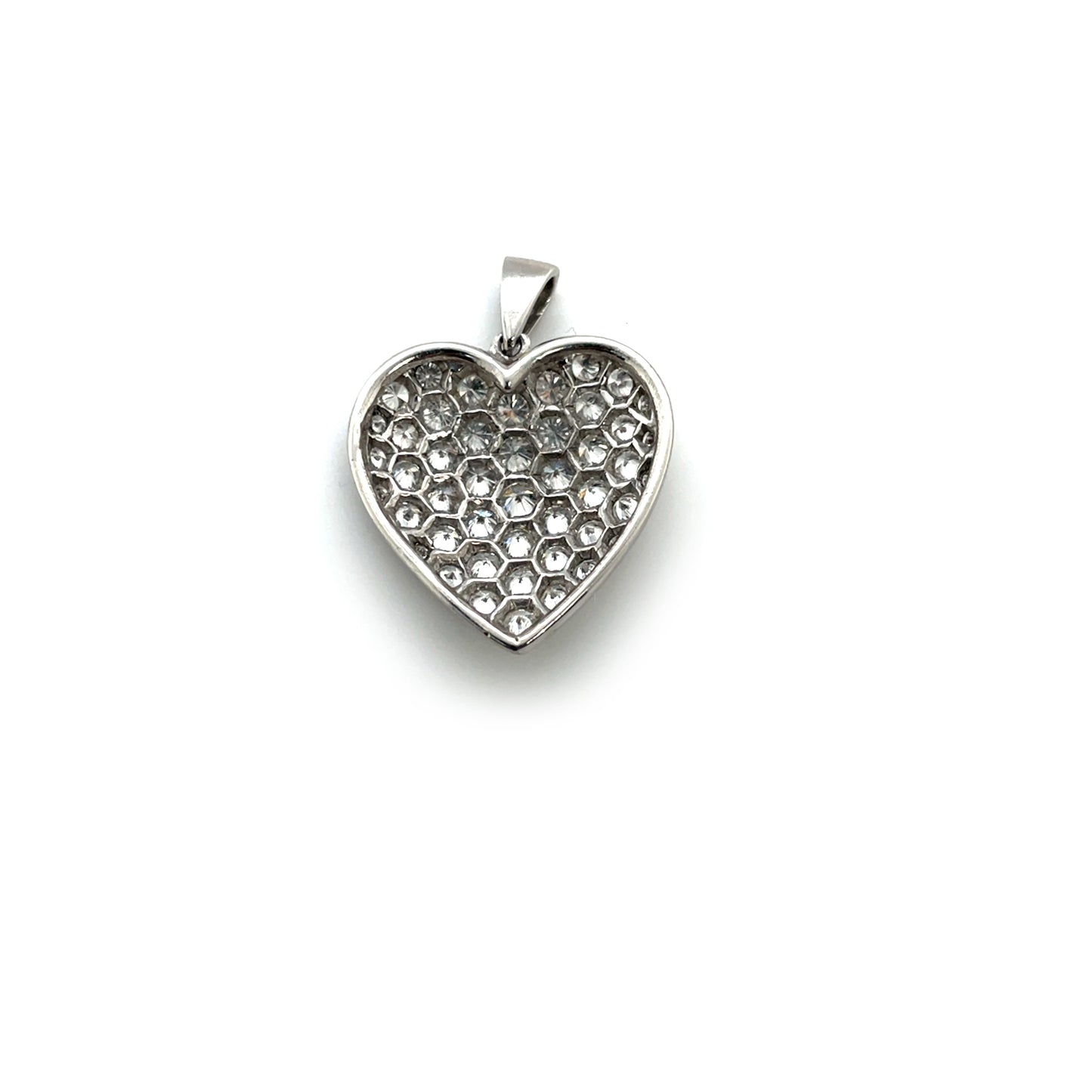 Platinum Diamond Heart Pendant