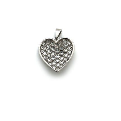 Platinum Diamond Heart Pendant