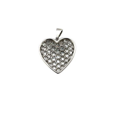 Platinum Diamond Heart Pendant